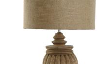Bureaulamp Home ESPRIT Natuurlijk Jute Hout 50 W 220 V 41 x 41 x 76 cm - thumbnail