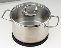 Fackelmann onderzetters doorsnede 20 cm food&more zwart 2 stuks - thumbnail