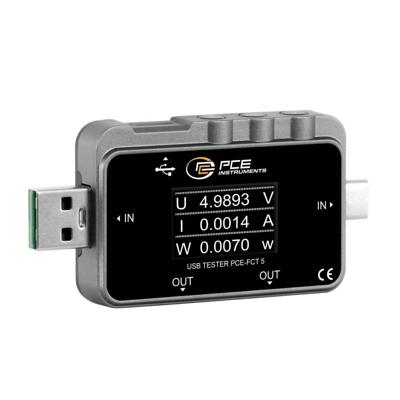 PCE Instruments PCE-FCT 5 USB-stroommeter Digitaal Incl. spanningstester