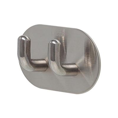 Handdoekhaak Tiger Rondo Double 2 Haken RVS