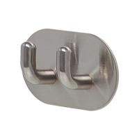 Handdoekhaak Tiger Rondo Double 2 Haken RVS - thumbnail