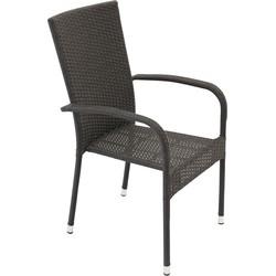 Nohr Tuinstoel 'Demareo' Wicker, kleur Zwart