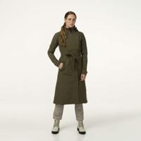 Trench Coat Long Regenjas Urban Outdoor Dames Army Green - thumbnail