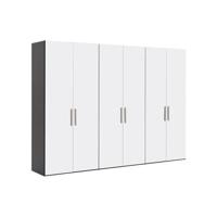 Goossens Kledingkast Easy Storage Ddk, Kledingkast 304 cm breed, 220 cm hoog, 6x draaideur - thumbnail