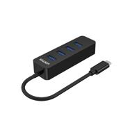 UNITEK HUB USB-C 4XUSB-A 3.1, ACTIEF, 10 WATT,H1117B - thumbnail