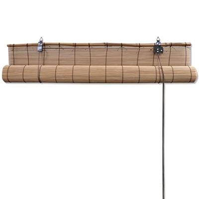 VidaXL Rolgordijn 80x220 cm bamboe bruin