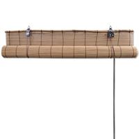 VidaXL Rolgordijn 80x220 cm bamboe bruin - thumbnail