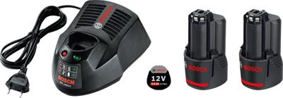 Bosch Blauw 12v starterset met 2 accu&apos;s van 3.0Ah + Lader AL1230CV - 1600A00X7E