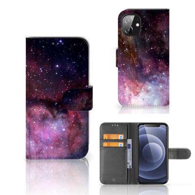 Book Case voor Apple iPhone 12 Mini Galaxy Book Case voor Apple iPhone 12 Mini Galaxy