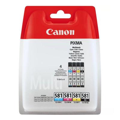 Canon 2103C007 inktcartridge 4 stuk(s) Origineel Zwart, Cyaan, Magenta, Geel