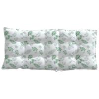 VidaXL Stoelkussens 6 st hoge rug bladpatroon oxford stof - thumbnail