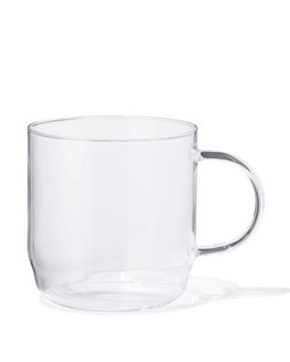 HEMA Cappuccinomok 440ml glas stapelbaar (transparant)