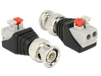 Delock Adapter Serieel [1x BNC - 1x Bus] Zwart, Zilver - thumbnail