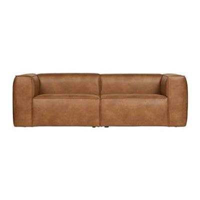 WOOOD Bean 3,5-zitsbank - Eco-leder - Cognac