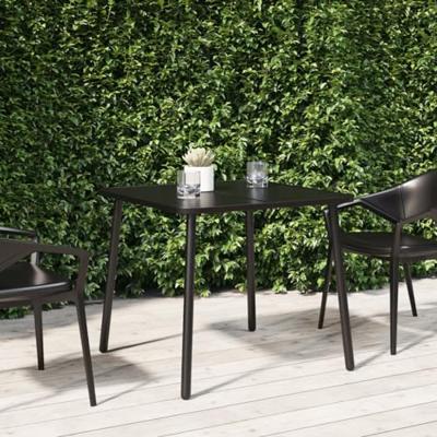 Tuintafel 80x80x71 cm staal antracietkleurig Tuintafel 80x80x71 cm staal antracietkleurig