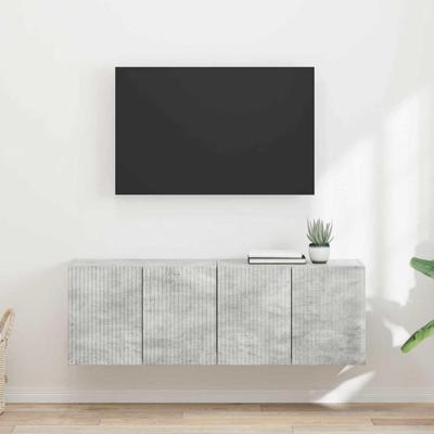 TV-wandkast 2 pcs Beton Grijs 59,5 x 31 x 40 cm Bewerkt hout TV-wandkast 2 pcs Beton Grijs 59,5 x 31 x 40 cm Bewerkt hout
