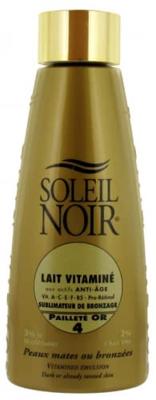 Soleil Noir Lait Vitamine SPF4 Pailleté Or 150ml