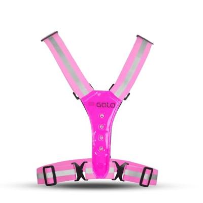 Outwet Gato safer sport led vest hot pink one size