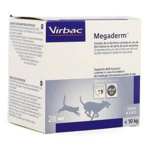 Virbac Megaderm Monodosering - hond & kat tot 10 kg/ 28 zakjes 1 verpakking