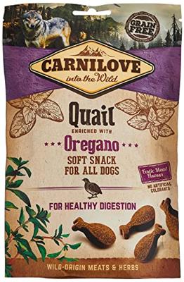 CARNILOVE Semi-Moist Snack Kwartel & Oregano - Hondensnack met kwartel en oregano - 200 g