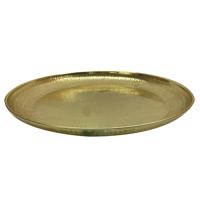 Metalen Bord 40 cm Goud - thumbnail