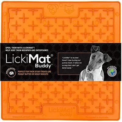 Lickimat likmat Buddy oranje voor de hond (20 cm) Per stuk - thumbnail
