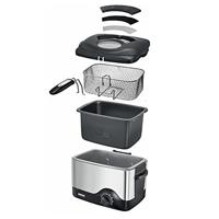 Unold Kompakt Frituurpan 1.5 l 1200 W Zwart, RVS - thumbnail