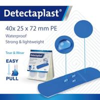 Detectaplast Tear & Wear Waterproof Easy-Pull, ft 25 x 72 mm, 5 x 40 stuks - thumbnail