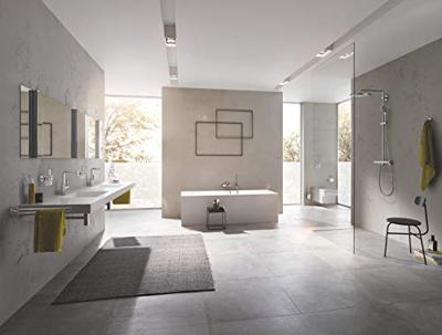GROHE Lineare New waterbesparende wastafelkraan L-size met waste met draaibare gegoten uitloop supersteel 23296DC1 - thumbnail