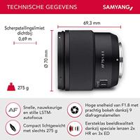 Samyang AF 75mm F/1.8 Fuji X - thumbnail