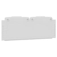 Hoofdbordkussen 140 cm kunstleer wit - thumbnail