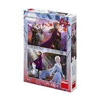 DinoToys Dino puzzel - disney&apos;s frozen ii - 2 x 77 stukjes - thumbnail