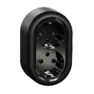 ELSO dubbele stekkerdoos RENOVA zwart 16A 1 stuk(s) ELSO dubbele stekkerdoos RENOVA zwart 16A 1 stuk(s)