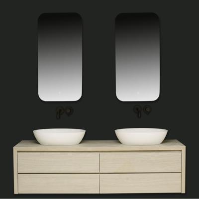 XenZ Badkamerspiegel Limone 50x100 cm met Ledverlichting en Spiegelverwarming XenZ Badkamerspiegel Limone 50x100 cm met Ledverlichting en Spiegelverwarming