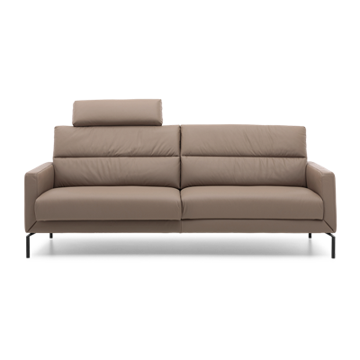 Relaxbank 2,5-Zits T-501 Lichtbruin Leer