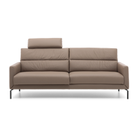 Relaxbank 2,5-Zits T-501 Lichtbruin Leer - thumbnail