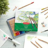 Derwent aquarelpotlood Academy , blik van 24 stuks in geassorteerde kleuren - thumbnail