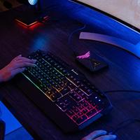 Verbatim SureFire KingPin RGB Gaming Multimedia Keyboard QWERTY Italian Gaming-toetsenbord Kabelgebonden QWERTY, Italiaans Zwart Verlicht - thumbnail