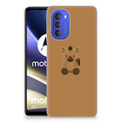 Motorola Moto G51 5G Telefoonhoesje met Naam Baby Hyena Motorola Moto G51 5G Telefoonhoesje met Naam Baby Hyena