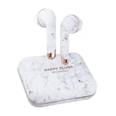Happy Plugs Air 1 Plus Headset In-ear Bluetooth Marmerkleur, Wit Happy Plugs Air 1 Plus Headset In-ear Bluetooth Marmerkleur, Wit