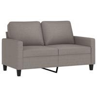 2-delige Loungeset met kussens stof taupe - thumbnail