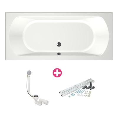 Bad Xenz Lagoon 180x80x50 cm Mat Wit