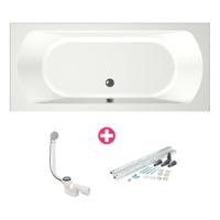 Bad Xenz Lagoon 180x80x50 cm Mat Wit - thumbnail