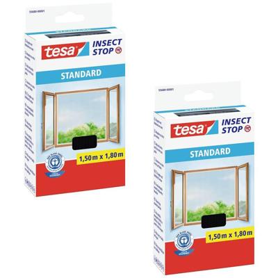 tesa STANDARD 55680-00500-04 Vliegenhor (b x h) 150 cm x 180 cm Wit 2 stuk(s)