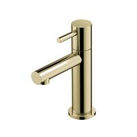 Fonteinkraan Hotbath Dude 1-hendel Recht 14.8 cm Rond Gepolijst Messing PVD - thumbnail