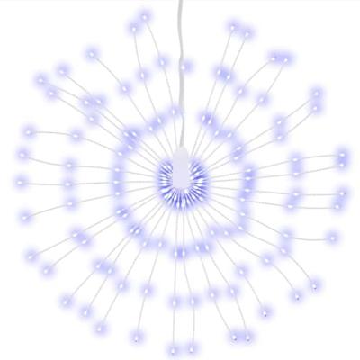 VidaXL Kerstverlichting vuurwerk 8 st 140 blauwe led's 17 cm VidaXL Kerstverlichting vuurwerk 8 st 140 blauwe led's 17 cm