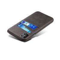 Casecentive Leren Wallet back case iPhone 12 Pro Max Black - thumbnail