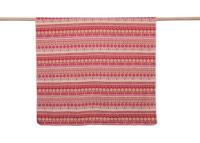 David Fussenegger David Fussenegger SILVRETTA Plaid "Norweger Borduursel" 140x200 rot - thumbnail