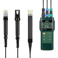 Extech Waterkwaliteitsmeter pH-waarde, Saliniteit, Zoutgehalte, Geleidingsvermogen, Total dissolved solids (TDS), Temperatuur, Zuurstof - thumbnail