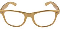 Bril Metallic Goud met glas - thumbnail